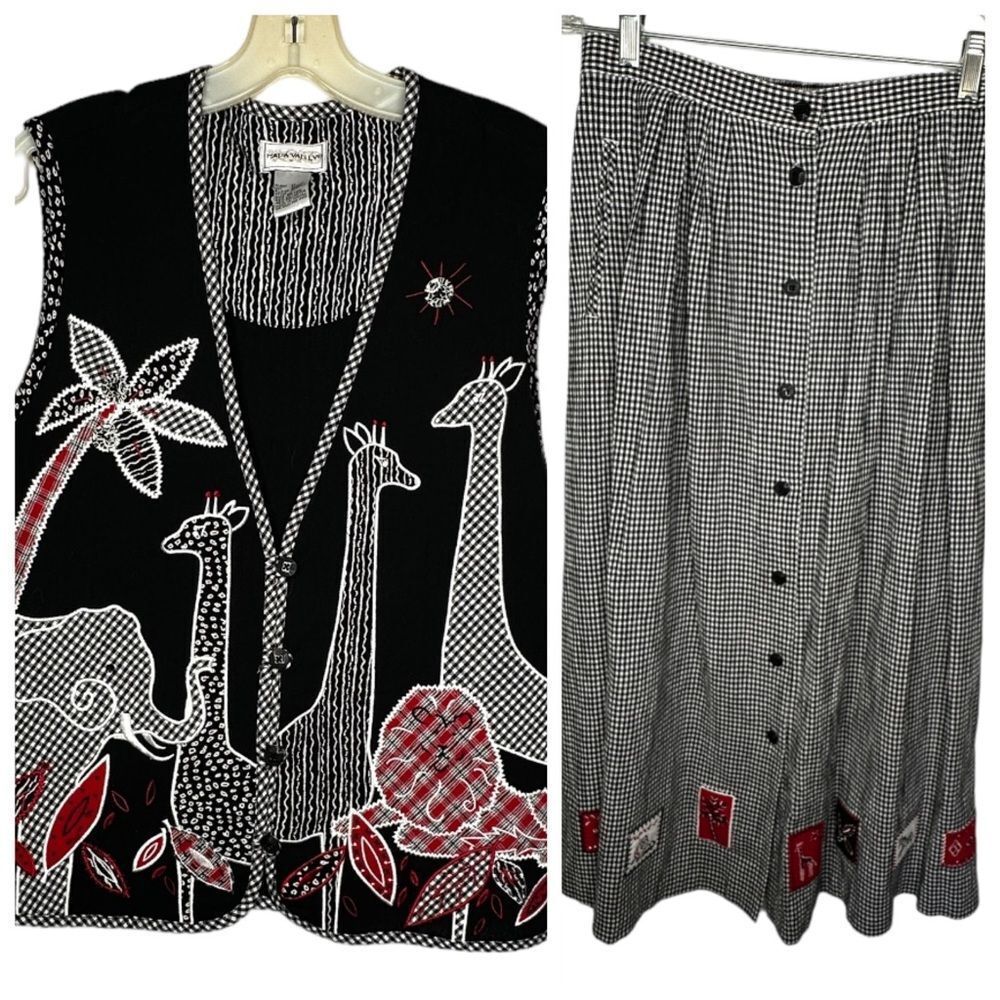 Vintage Napa Valley Skirt Set
